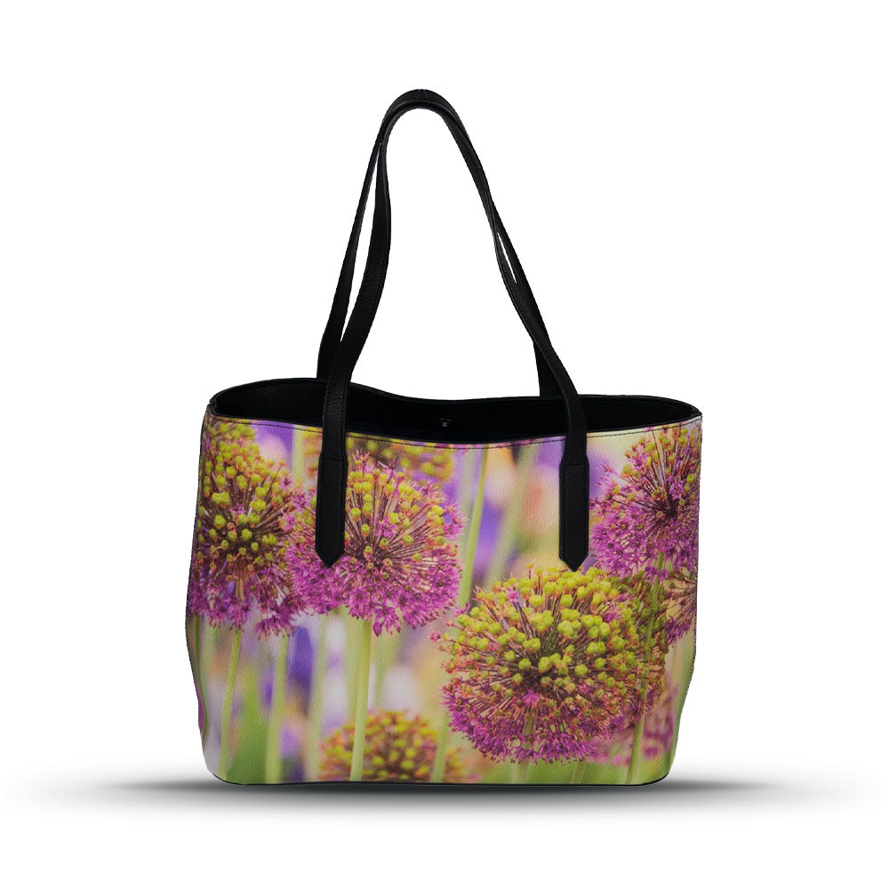 Allium Faux Leather Handbag.