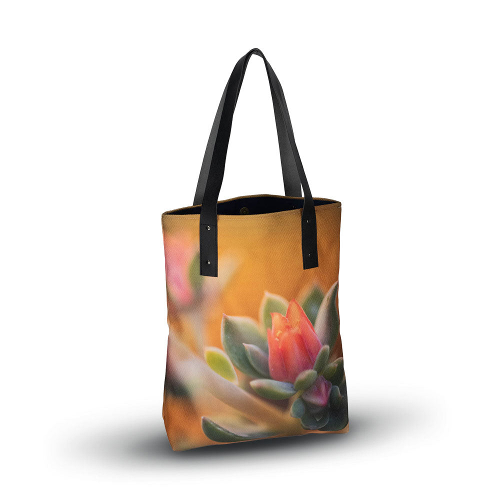 Echeveria urban tote on a white background