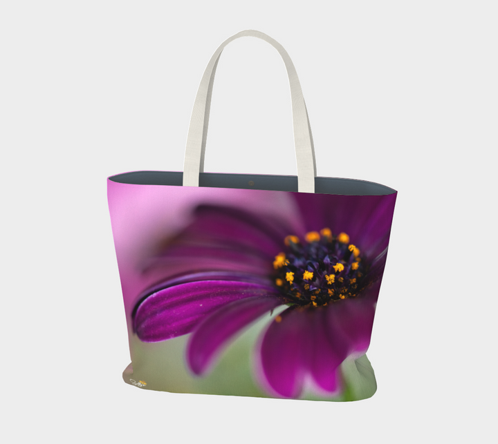 Purple Windflower Market Tote