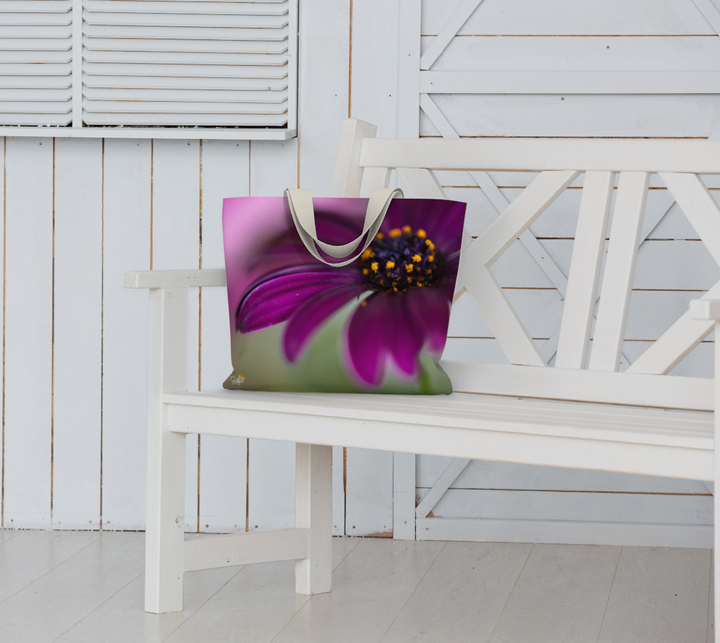 Purple Windflower Market Tote