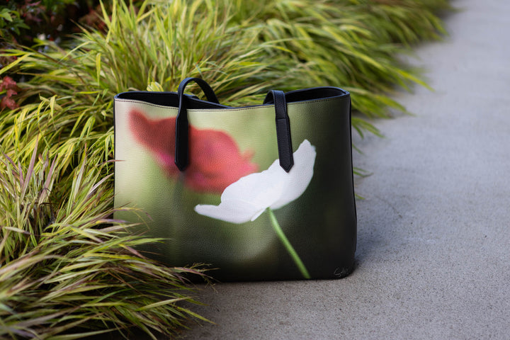 Discontinued - Dancing Anemone Vegan Leather Tote