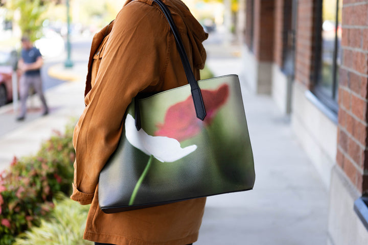 Discontinued - Dancing Anemone Vegan Leather Tote