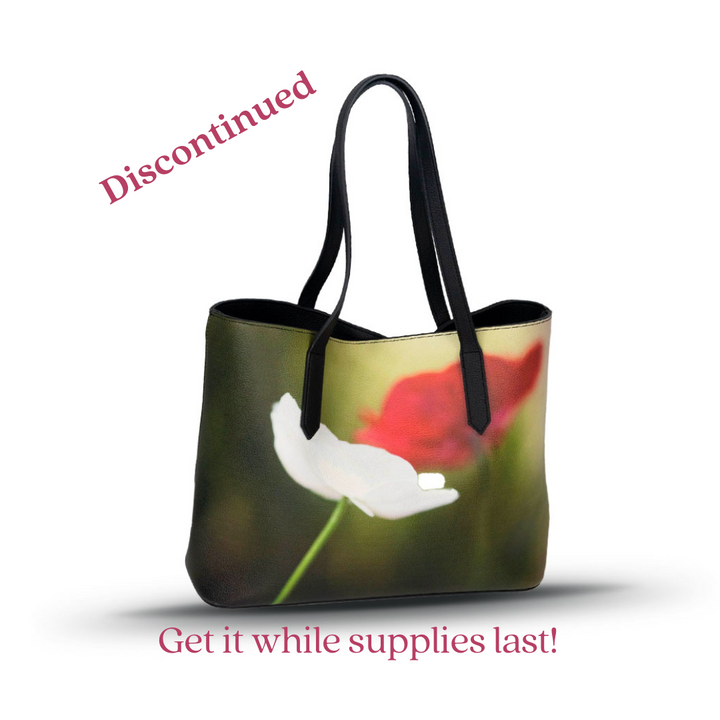 Discontinued - Dancing Anemone Vegan Leather Tote