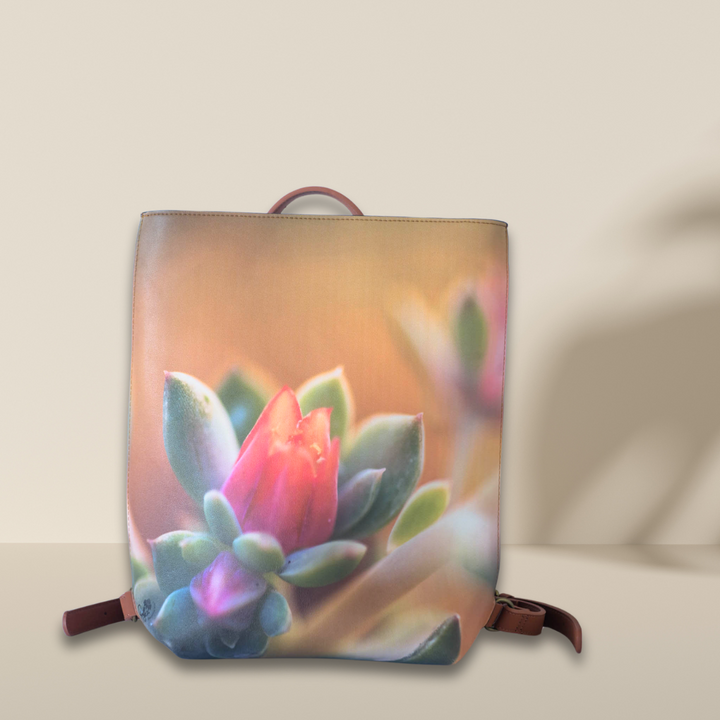 Echeveria Faux Leather Backpack