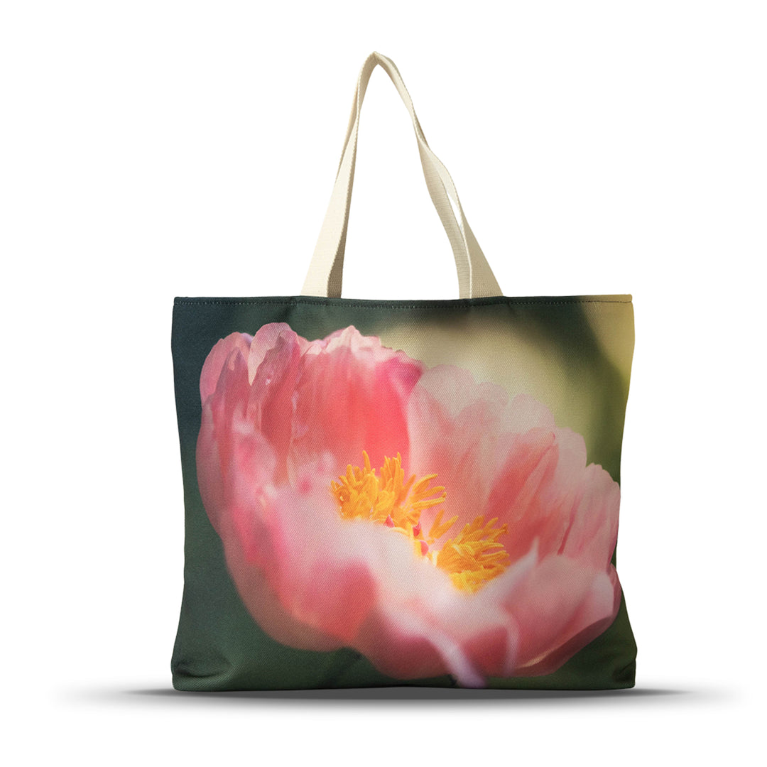 Peony Market tote on a white background