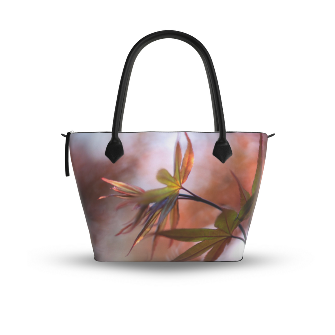 The Japanese Maple Designer Zip Top Bag