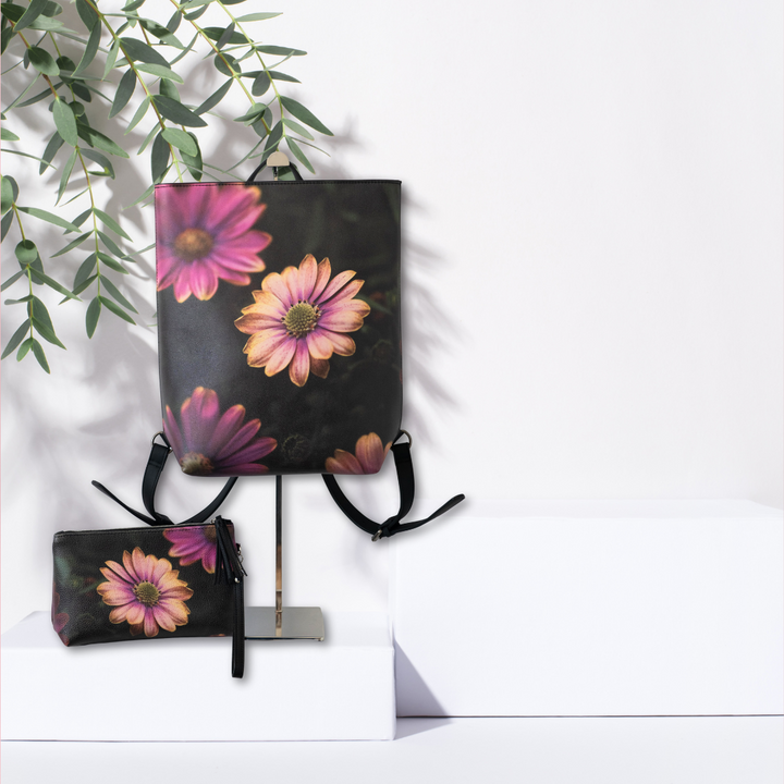 Windmill Flower Vegan Makeup Bag.