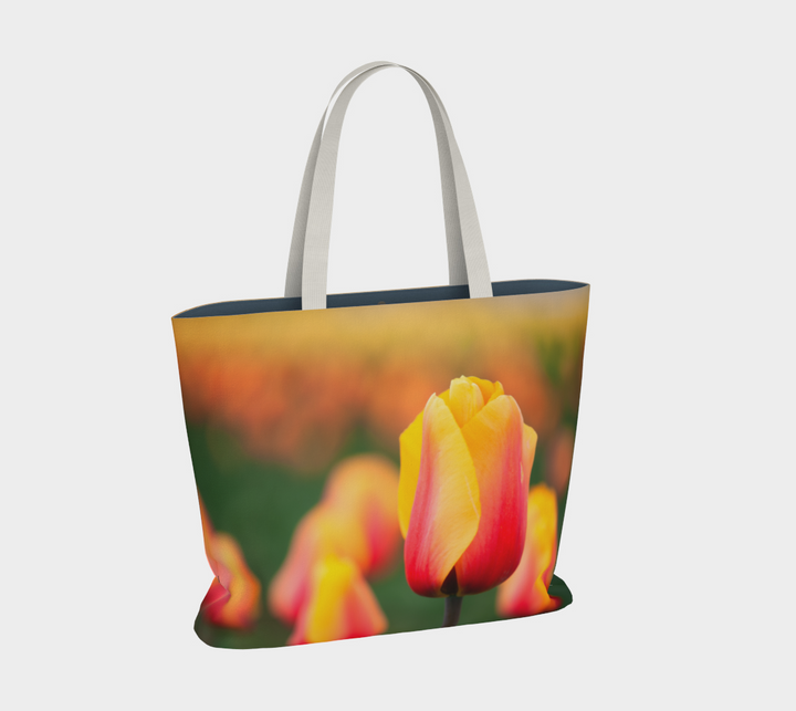 Lined Tote bag of Tulips 