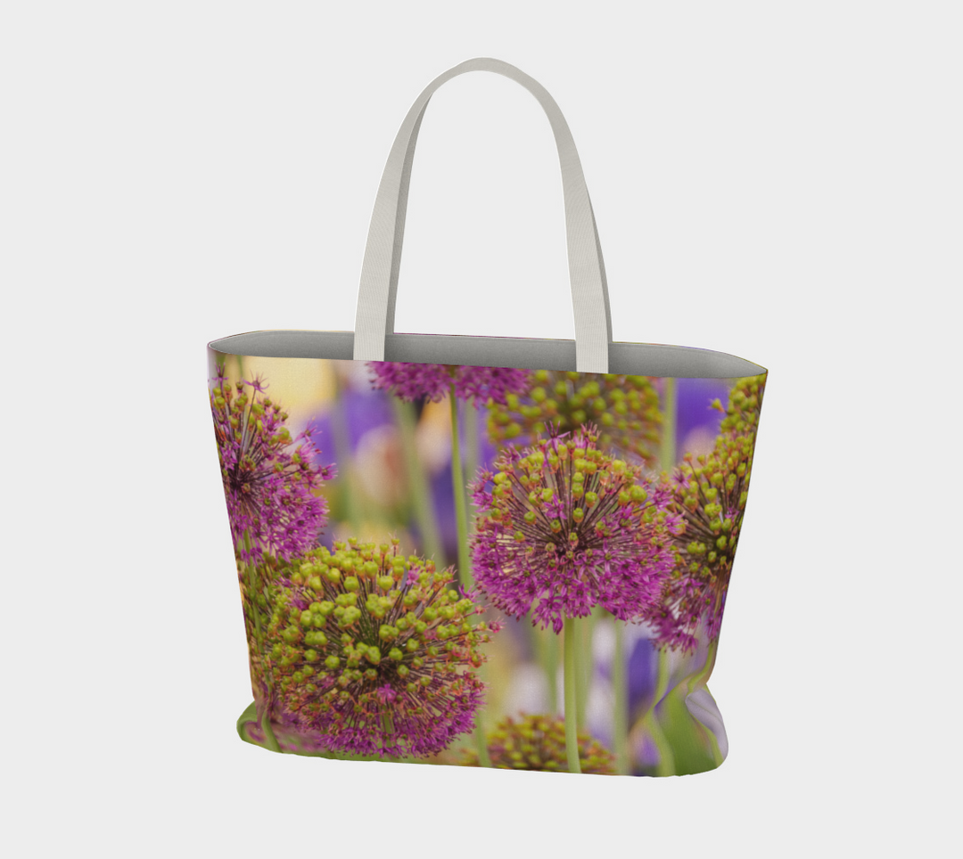 Unlined Tote bag of Allium Flowers