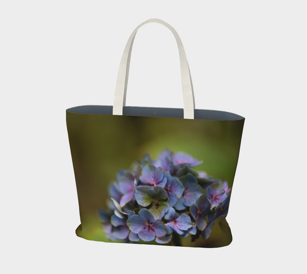 Tote bag of hydrangea flower