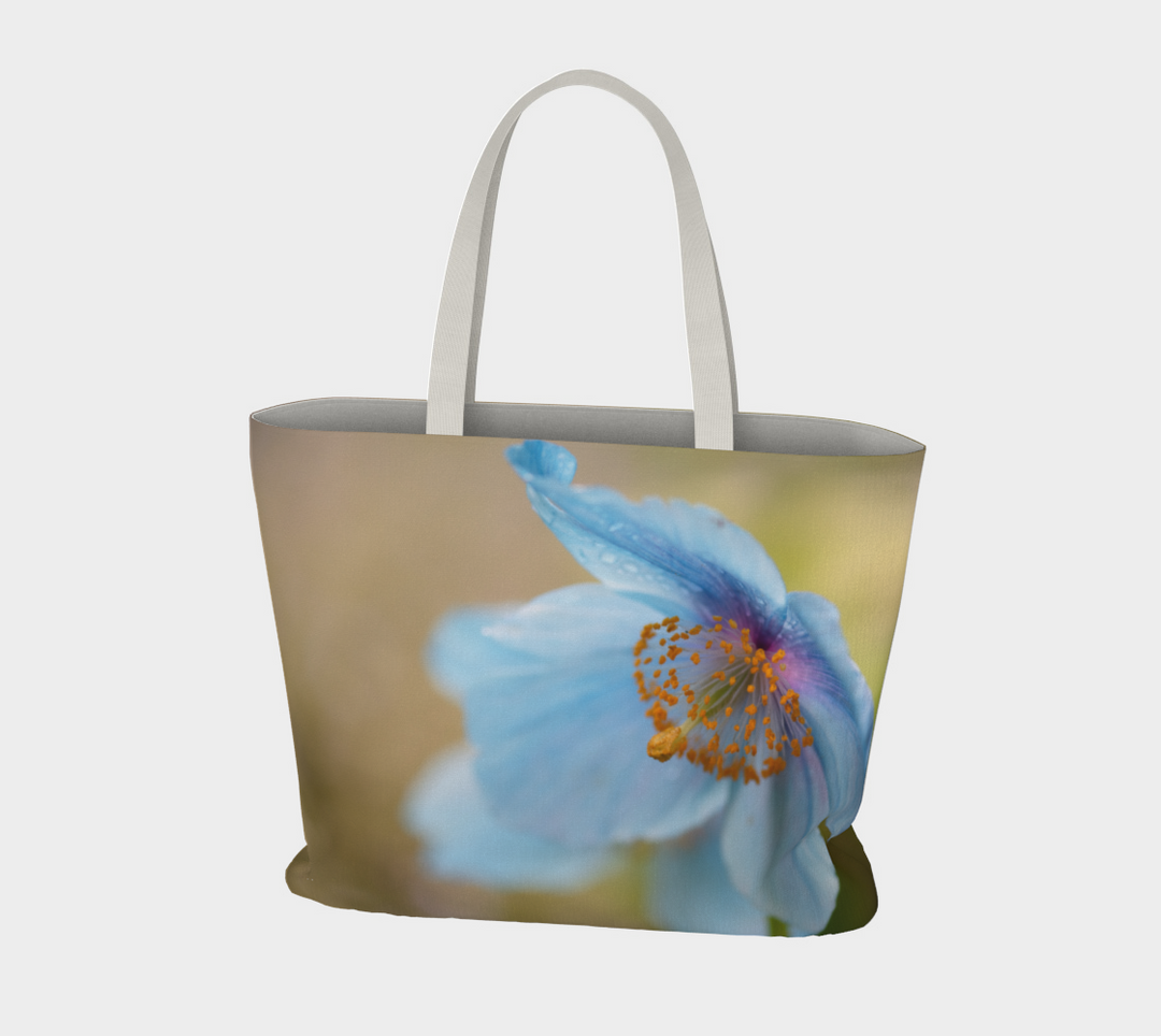 Tote bag of Himalayan Blue Poppy-unlined